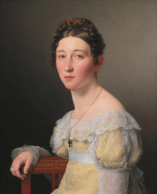 Christoffer Wilhelm Eckersberg - Portrait of Emilie Henriette Massmann Betrothed of Frederik Wilhelm Caspar von Benzon.webp