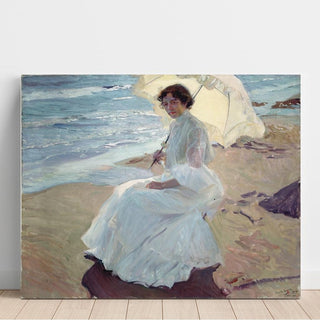 Clotilde à la plage - Joaquín Sorolla | Reproduction Tableau Décoration murale affiche copie