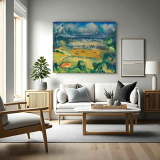 Clouds and Meadow par George Bellows | Reproduction Tableau Décoration murale affiche copie