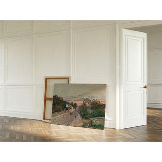 Coucher de Soleil, La Route de Versailles à Chaville - Alfred Sisley | Reproduction Tableau Décoration murale affiche copie