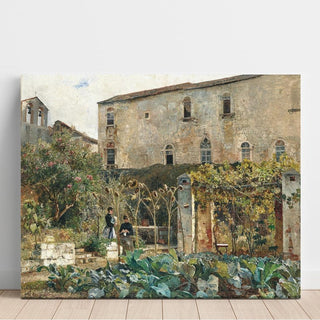 Dans un jardin du sud - Marie Egner | Reproduction Tableau Décoration murale affiche copie