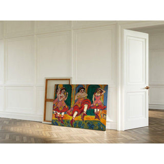 Danseurs de Czardas - Ernst Ludwig Kirchner | Reproduction Tableau Décoration murale affiche copie