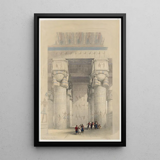 David Roberts - View from under the portico of the Temple of Dendera Dandara.webp