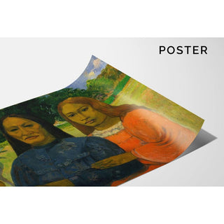 Deux femmes - Paul Gauguin | Reproduction Tableau Décoration murale affiche copie