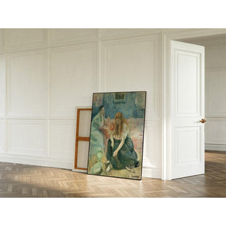 Deux filles - Berthe Morisot | Reproduction Tableau Décoration murale affiche copie