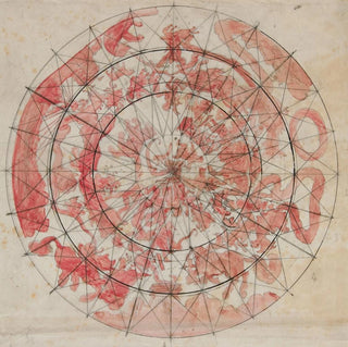 Konsttryck | Kompositionsstudie med zodiakfigurer för takfresken i Tidsrummet i Pennsylvanias statshus i Harrisburg - Edwin Austin Abbey
