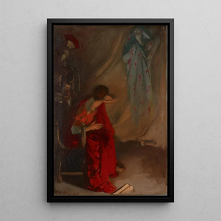 Edwin Austin Abbey - Within the Tent of Brutus Enter the Ghost of Caesar Julius Caesar Act IV Scene III.webp