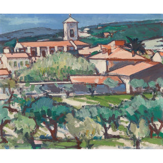 Eglise à Cassis - Samuel John Peploe | Reproduction Tableau Décoration murale affiche copie