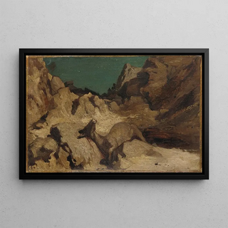 Elihu Vedder - The Fable of the Miller His Son and the Donkey No 9.webp