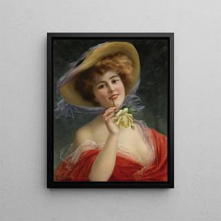 Emile Vernon - Fille a la Rose Jaune.webp