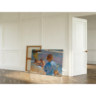 Enfants sur la plage, Valence - Joaquín Sorolla | Reproduction Tableau Décoration murale affiche copie