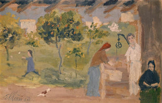 Ernst Schiess - At the Fountain.webp