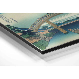 Estampe - Sous le pont Mannen à Fukagaw - Katsushika Hokusai | Reproduction Tableau Décoration murale affiche copie