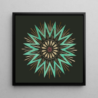 Étoile à seize pointes - Anonyme