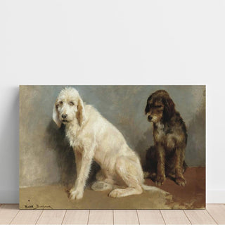 Étude de deux chiens - Rosa Bonheur | Reproduction Tableau Décoration murale affiche copie