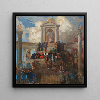 Étude pour L'apothéose de la Chambre des représentants de Pennsylvanie au Capitole de l'État de Pennsylvanie à Harrisburg - Edwin Austin Abbey