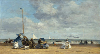 Eugne Boudin - Beach at Trouville.webp