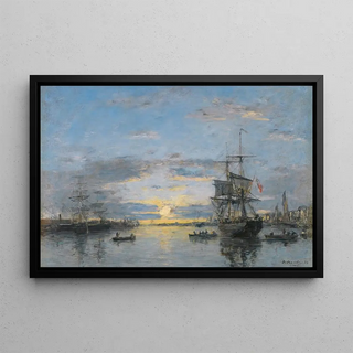 Eugne Boudin - Le Havre LavantPort Au Soleil Couchant.webp