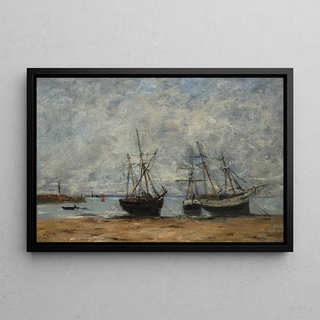Eugne Boudin - Portrieux le port mare basse.webp