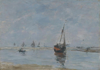Eugne Boudin - Trouville at Low Tide.webp