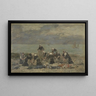 Eugne Boudin - Women Washing Clothes at tretat.webp