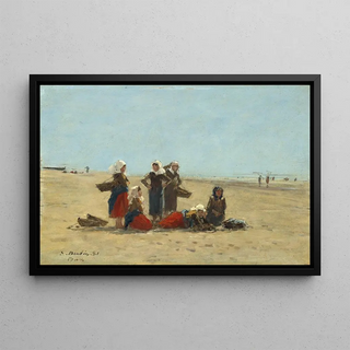 Eugne Boudin - Women on the Beach at Berck.webp