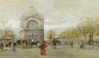 Eugne GalienLaloue - The Church of St Augustin Paris.webp
