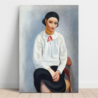 Femme au Corsage Blanc - Moïse Kisling | Reproduction Tableau Décoration murale affiche copie