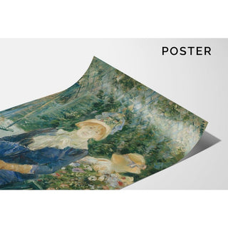 Femme dans le jardin - Berthe Morisot | Reproduction Tableau Décoration murale affiche copie