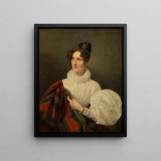 Ferdinand Georg Waldmller - Dame in weiem Kleid.webp