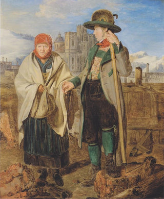 Ferdinand Georg Waldmller - Scene after the fire of Mariazell.webp