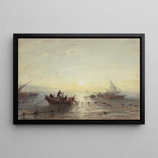 Flix Ziem - Tuna Fishing at Sunrise off the Coast near Marseilles.webp