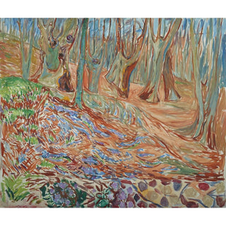 Forêt d'ormes au printemps - Edvard Munch | Reproduction Tableau Décoration murale affiche copie