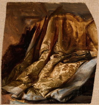 Jzef Simmler - Fragment of the Cover of Quinns Bed Study to the Painting The Death of Barbara Radziwi.webp