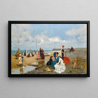 Francesc Miralles i Galaup - Tarde en la Playa An Afternoon on the Beach.webp
