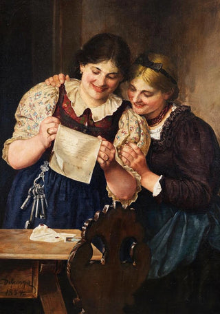 Franz von Defregger - Der Liebesbrief.webp
