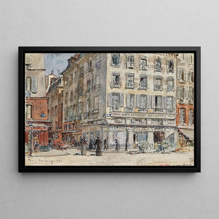 Frdric Houbron - Intersection de deux rues Paris en 1899.webp