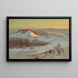 Frederic Edwin Church - Hudson Valley New York in Winter.webp