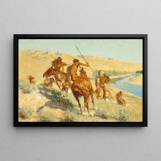 Frederic Remington - Episode of the Buffalo Gun.webp
