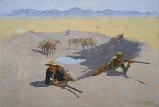 Frederic Remington - Fight for the Waterhole.webp