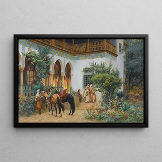 Frederick Arthur Bridgman - A North African Courtyard.webp