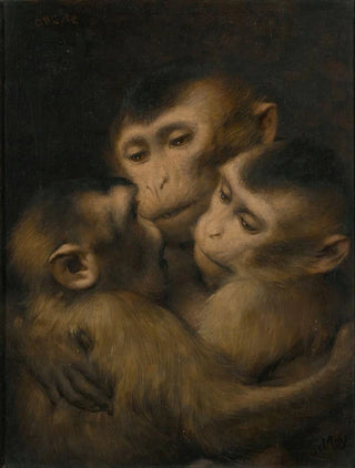 Gabriel von Max - Three Monkeys.webp