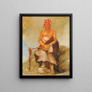 George Catlin - AhShaLaCotsAh Mole In The Forehead Chief of The Republican Pawnee.webp