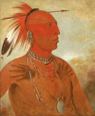 George Catlin - Lawhhecootslashwno Brave Chief a Skidi Wolf Pawnee.webp