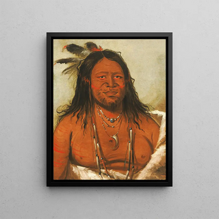 George Catlin - TaWhQueNah Mountain of Rocks Second Chief of The Tribe.webp