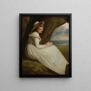 George Romney - Emma Hart Later Lady Hamilton As absence.webp