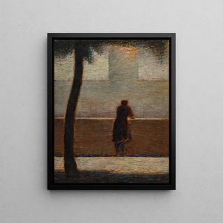 Georges Seurat - A Man Leaning on a Parapet.webp