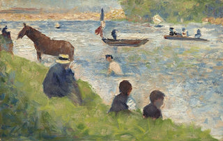 Georges Seurat - Horse and Boats Study for Bathers at Asnires.webp