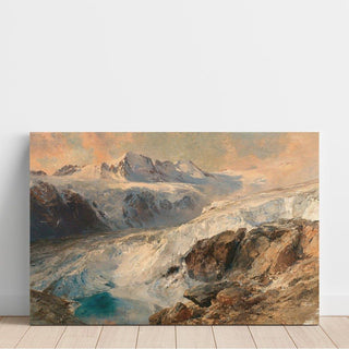 Glacier de Grand Croux, Cogne - Edward Theodore Compton | Reproduction Tableau Décoration murale affiche copie