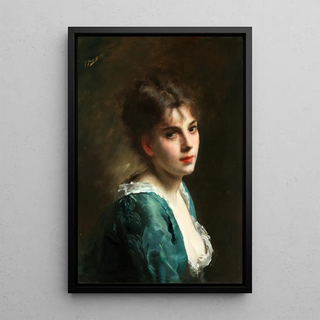 Gustave Jean Jacquet - Portrait of a young beauty.webp